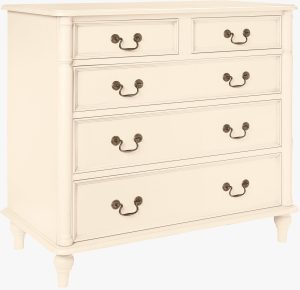 Laura Ashley Clifton 2+3 Chest in Ivory | Shackletons