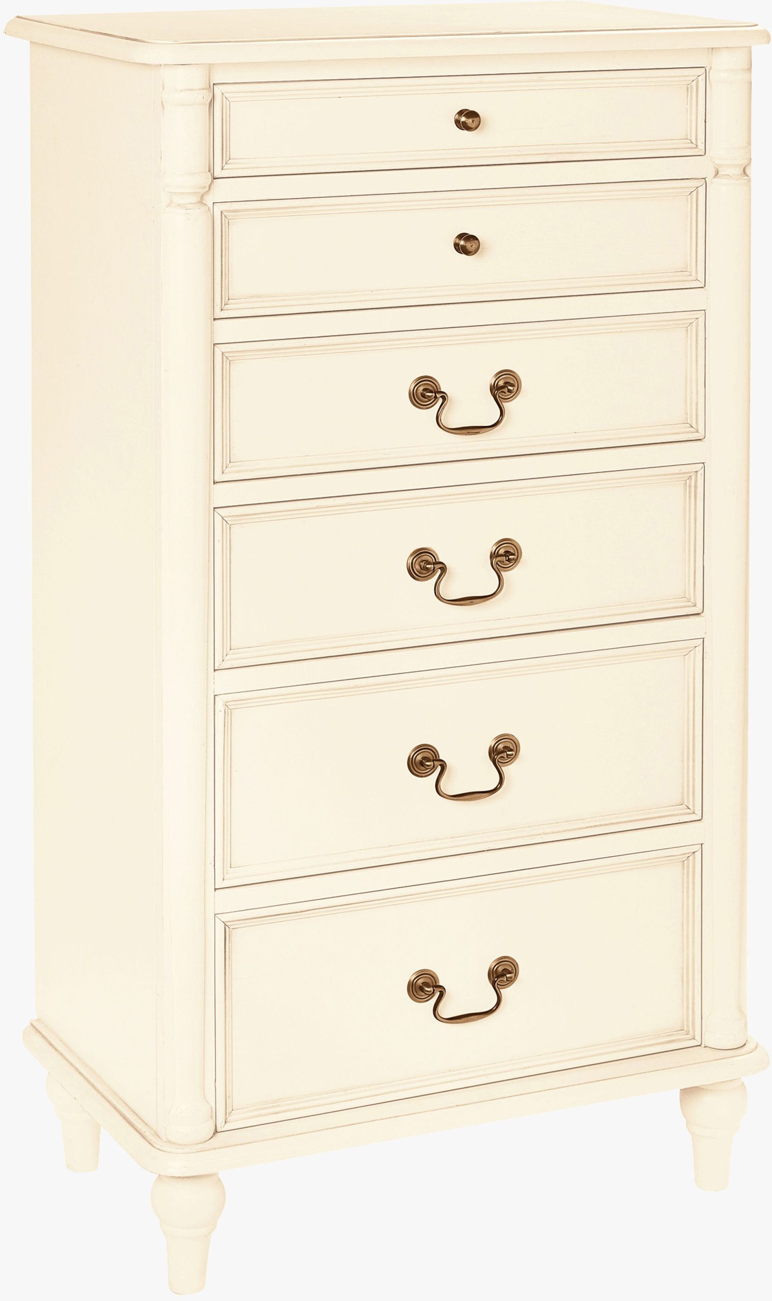 Laura Ashley Clifton 6 Drawer Tall Chest in Ivory