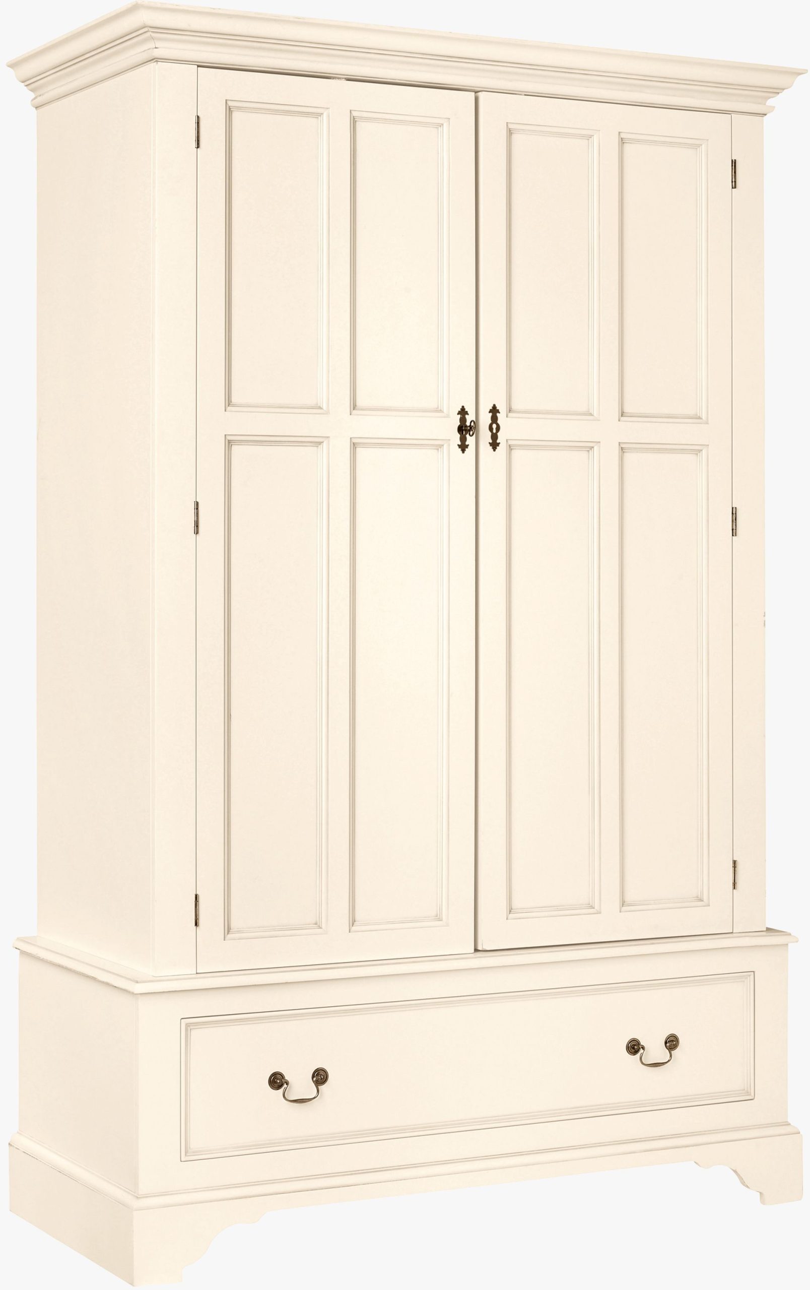 Laura Ashley Clifton 2 Door 1 Drawer Wardrobe in Ivory