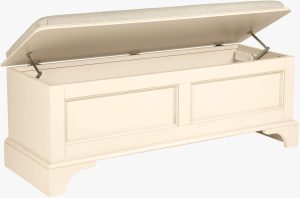 Laura Ashley Clifton Blanket Box in Ivory | Shackletons