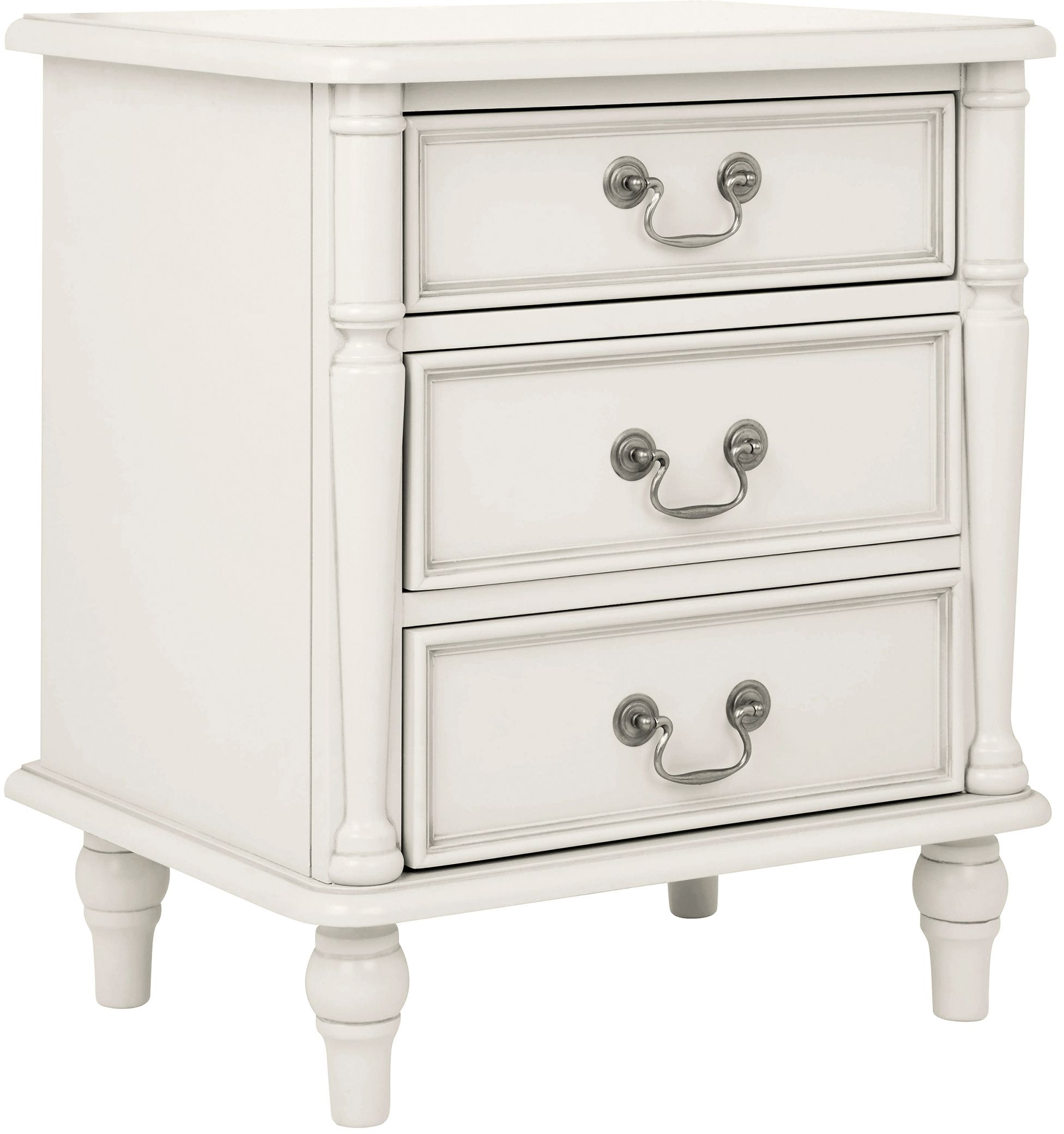 Laura Ashley Clifton 3 Drawer Bedside Chest in Dove Grey