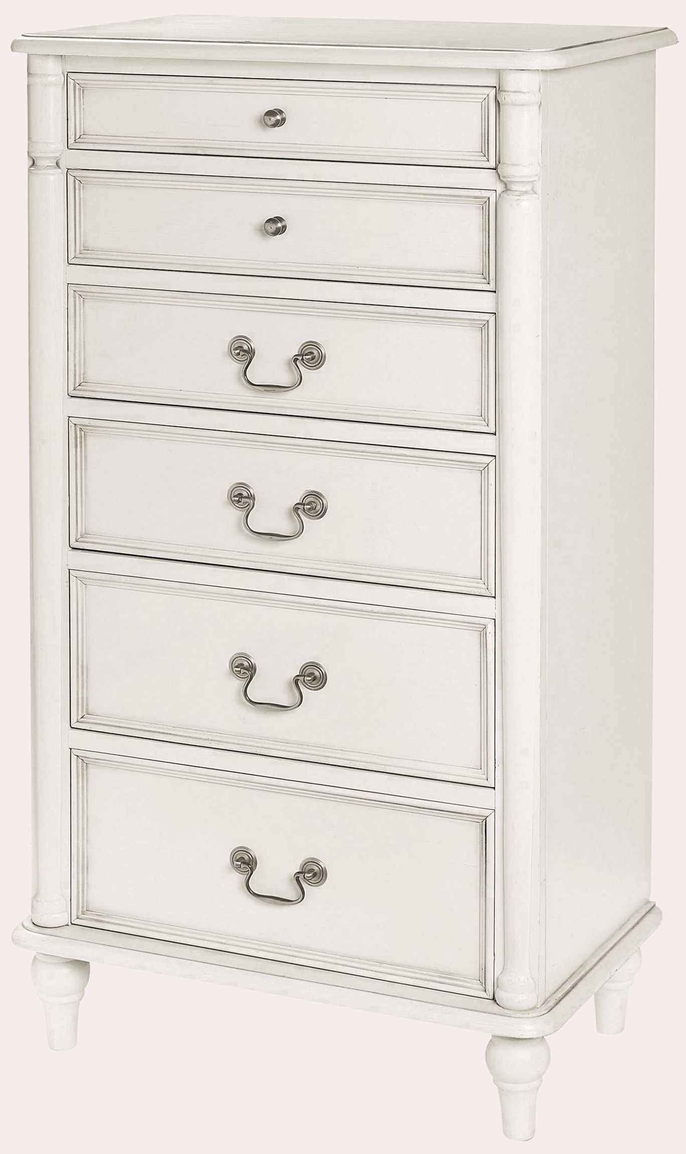 Laura Ashley Clifton 6 Drawer Tall Chest in Dove Grey