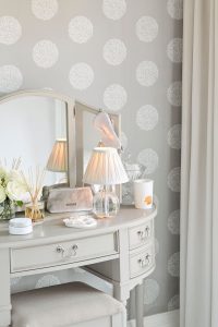 Laura Ashley Clifton Dressing Table Mirror in Dove Grey | Shackletons