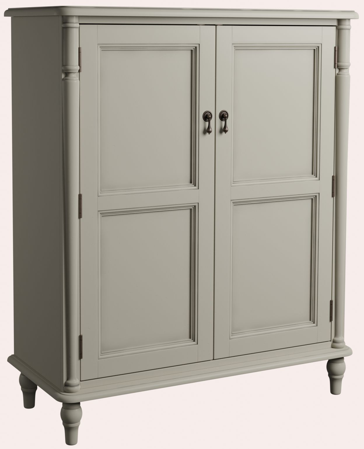 Laura Ashley Clifton 2 Door Shoe Storage Unit in Dove Grey