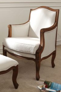 Laura Ashley Montpellier Lounge Chair in Walnut | Shackletons