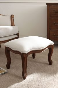 Laura Ashley Montpellier Footstool in Walnut | Shackletons