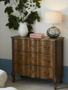 Laura Ashley Montpellier 3 Drawer Chest in Walnut | Shackletons