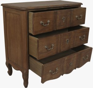 Laura Ashley Montpellier 3 Drawer Chest in Walnut | Shackletons