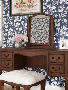 Laura Ashley Montpellier Dressing Table Mirror in Walnut | Shackletons