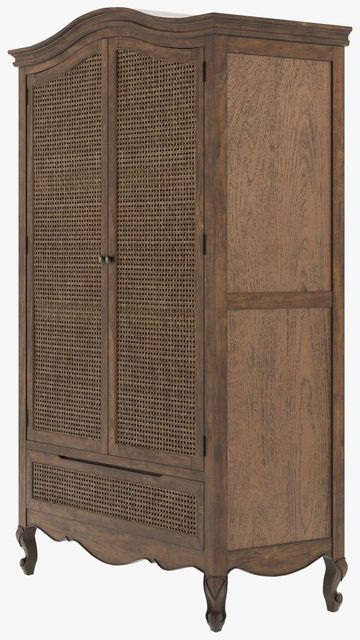 Laura Ashley Montpellier 2 Door 1 Drawer Wardrobe in Walnut