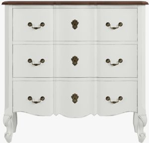 Laura Ashley Montpellier 3 Drawer Chest in Ivory | Shackletons