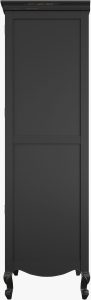 Laura Ashley Montpellier 2 Door 1 Drawer Wardrobe in Black | Shackletons