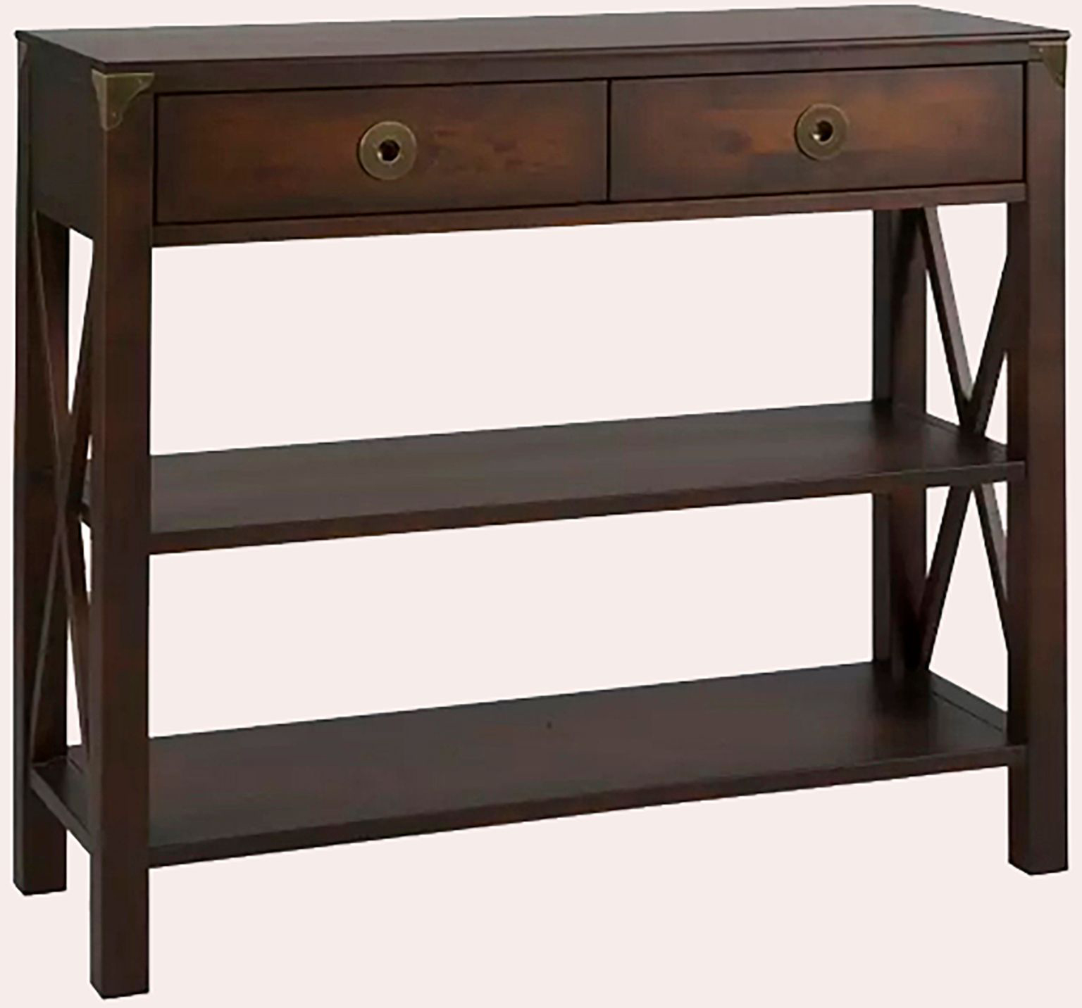 Laura Ashley Balmoral 2 Drawer Console Table in Chestnut