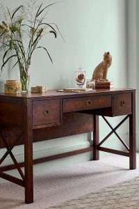 Laura Ashley Balmoral 3 Drawer Desk in Chestnut | Shackletons