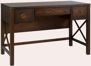 Laura Ashley Balmoral 3 Drawer Desk in Chestnut | Shackletons