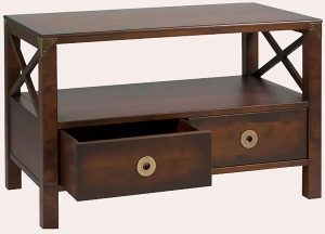 Laura Ashley Balmoral 2 Drawer TV Unit in Chestnut | Shackletons