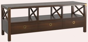 Laura Ashley Balmoral Wide TV Unit in Chestnut | Shackletons