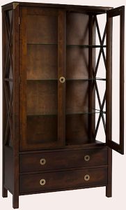 Laura Ashley Balmoral 2 Door 2 Drawer Display Unit in Chestnut | Shackletons