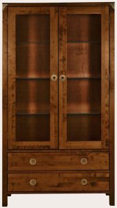 Laura Ashley Balmoral 2 Door 2 Drawer Display Unit in Chestnut | Shackletons