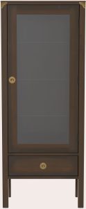 Laura Ashley Balmoral 1 Door 1 Drawer Display Unit in Chestnut | Shackletons