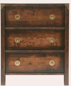 Laura Ashley Balmoral 3 Drawer Chest in Chestnut | Shackletons