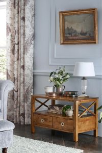 Laura Ashley Balmoral 2 Drawer TV Unit in Honey | Shackletons