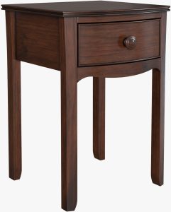 Laura Ashley Broughton Bedside Table in Dark Finish | Shackletons