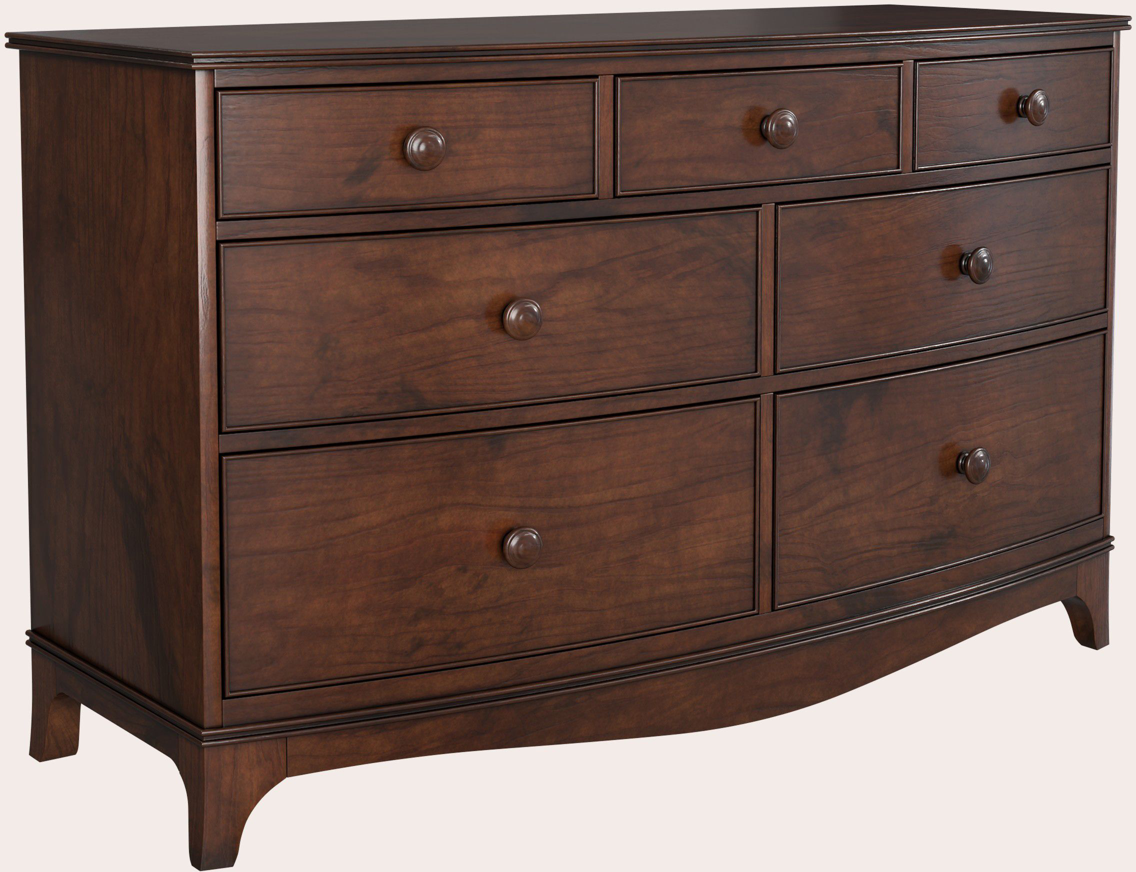 Laura Ashley Broughton 3 over 4 Drawer Chest in Dark Finish