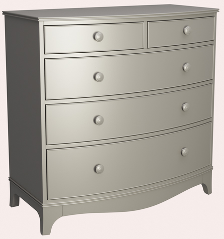 Laura Ashley Broughton 2 over 3 Drawer Chest in Pale French Grey