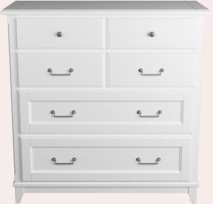 Laura Ashley Devon 4+2 Drawer Chest in White | Shackletons