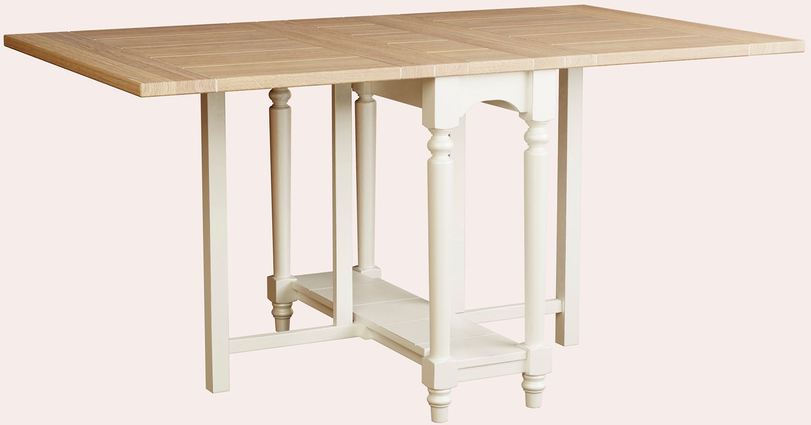 Laura Ashley Dorset Drop Leaf Dining Table in White