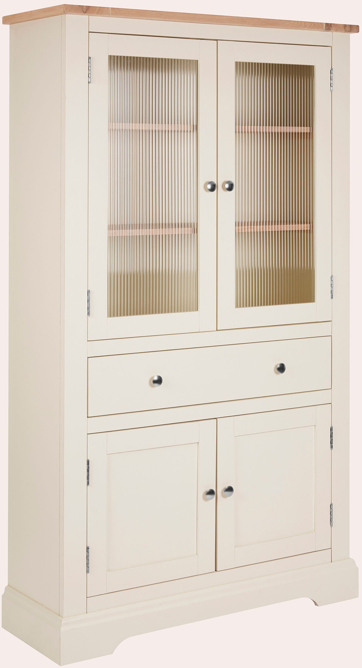 Laura Ashley Dorset 4 Door 1 Drawer Storage Unit in White