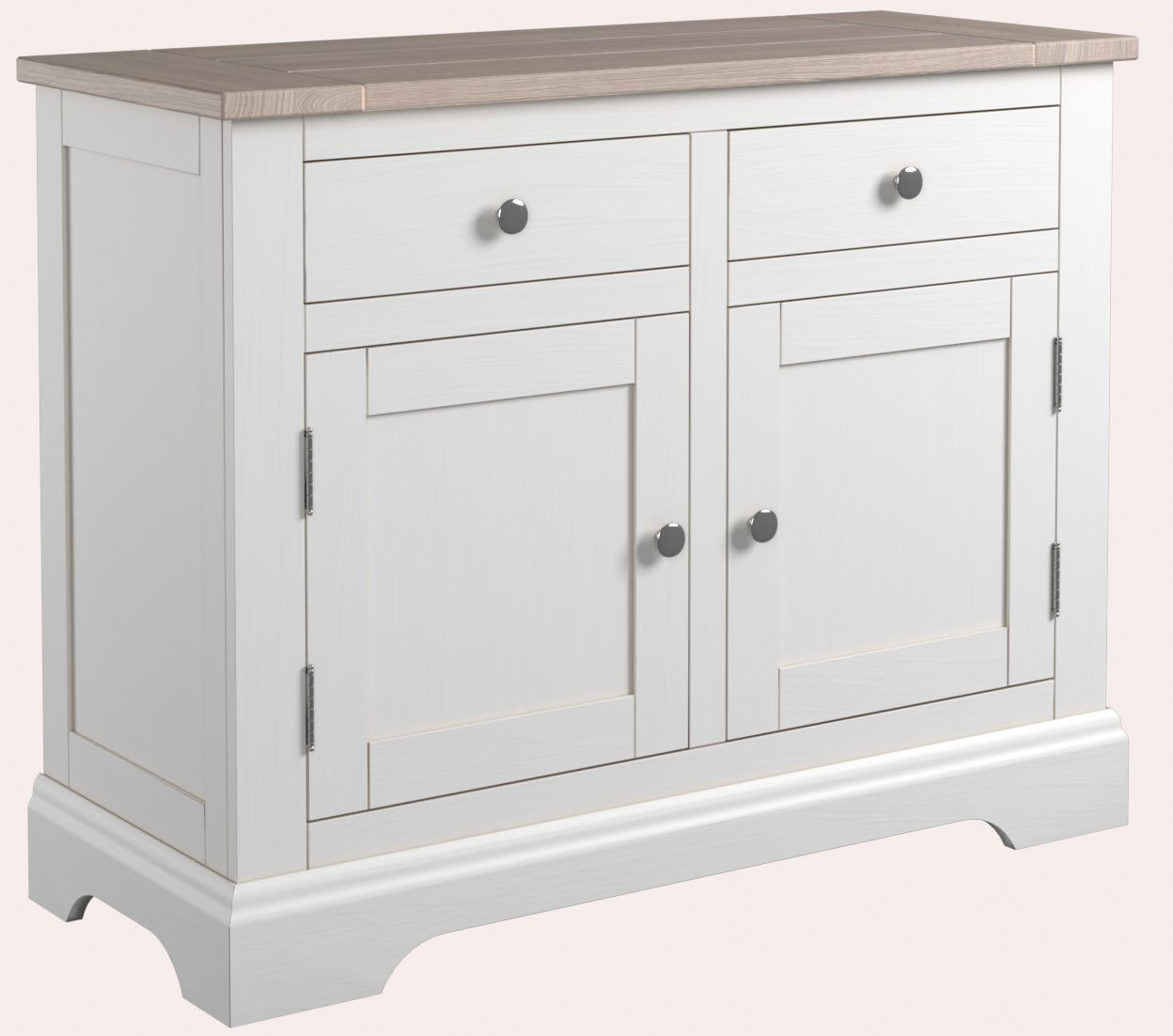 Laura Ashley Dorset 2 Door 2 Drawer Sideboard in White