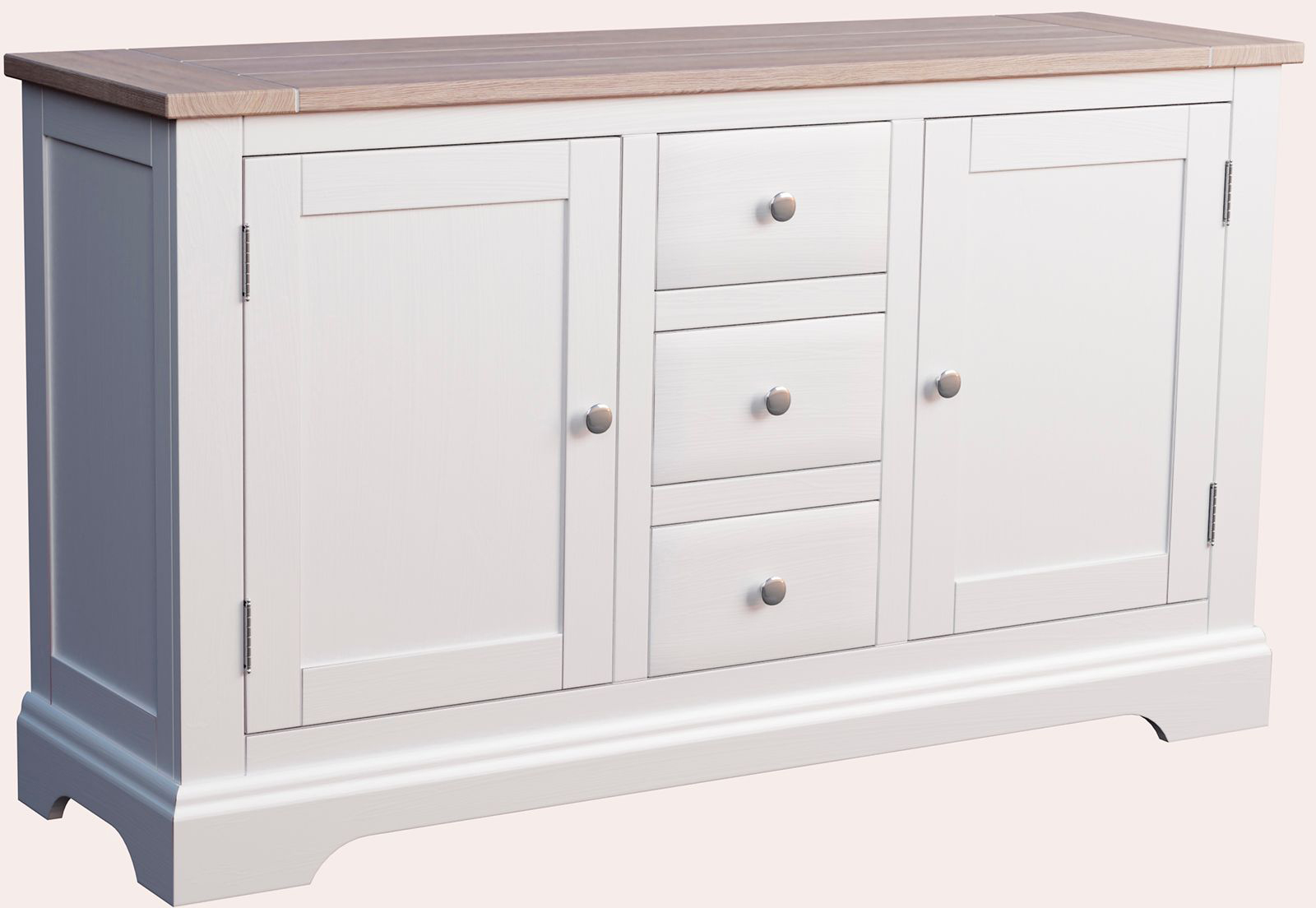 Laura Ashley Dorset 2 Door 3 Drawer Sideboard in White