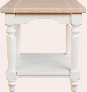 Laura Ashley Dorset Side Table in White | Shackletons