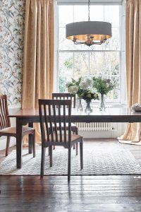 Laura Ashley Garrat Chestnut Pair of Dining Chairs | Shackletons