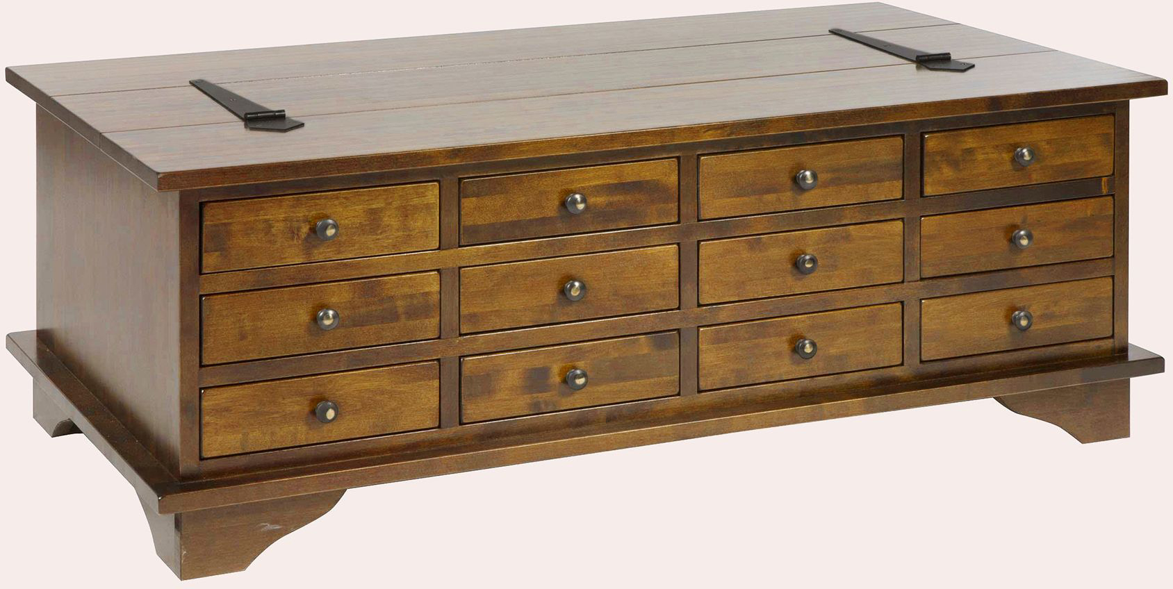 Laura Ashley Garrat Chestnut 12 Drawer Coffee Table