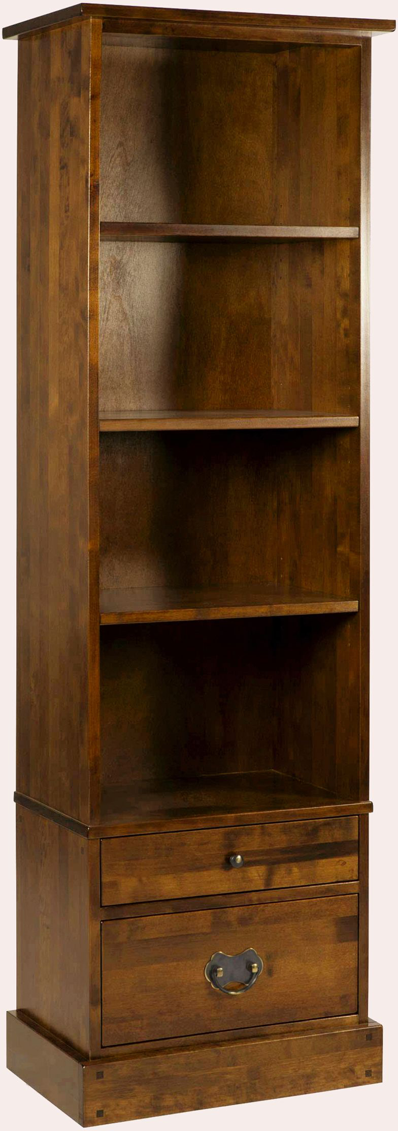 Laura Ashley Garrat Chestnut 2 Drawer Single Bookcase