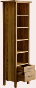 Laura Ashley Milton 2 Drawer Single Bookcase | Shackletons