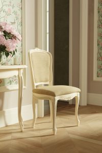 Laura Ashley Provencale Ivory Pair of Dining Chairs in Linen | Shackletons