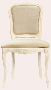 Laura Ashley Provencale Ivory Pair of Dining Chairs in Linen | Shackletons