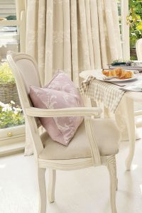 Laura Ashley Provencale Ivory Carver Chair in Linen | Shackletons