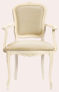 Laura Ashley Provencale Ivory Carver Chair in Linen | Shackletons