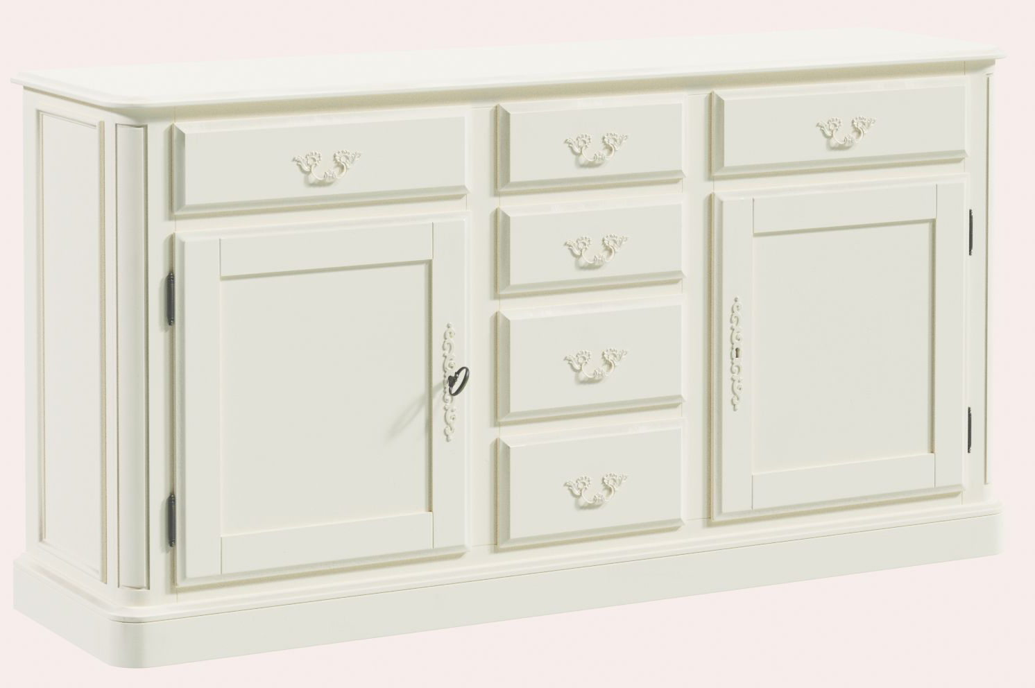 Laura Ashley Provencale Ivory 2 Door 6 Drawer Sideboard