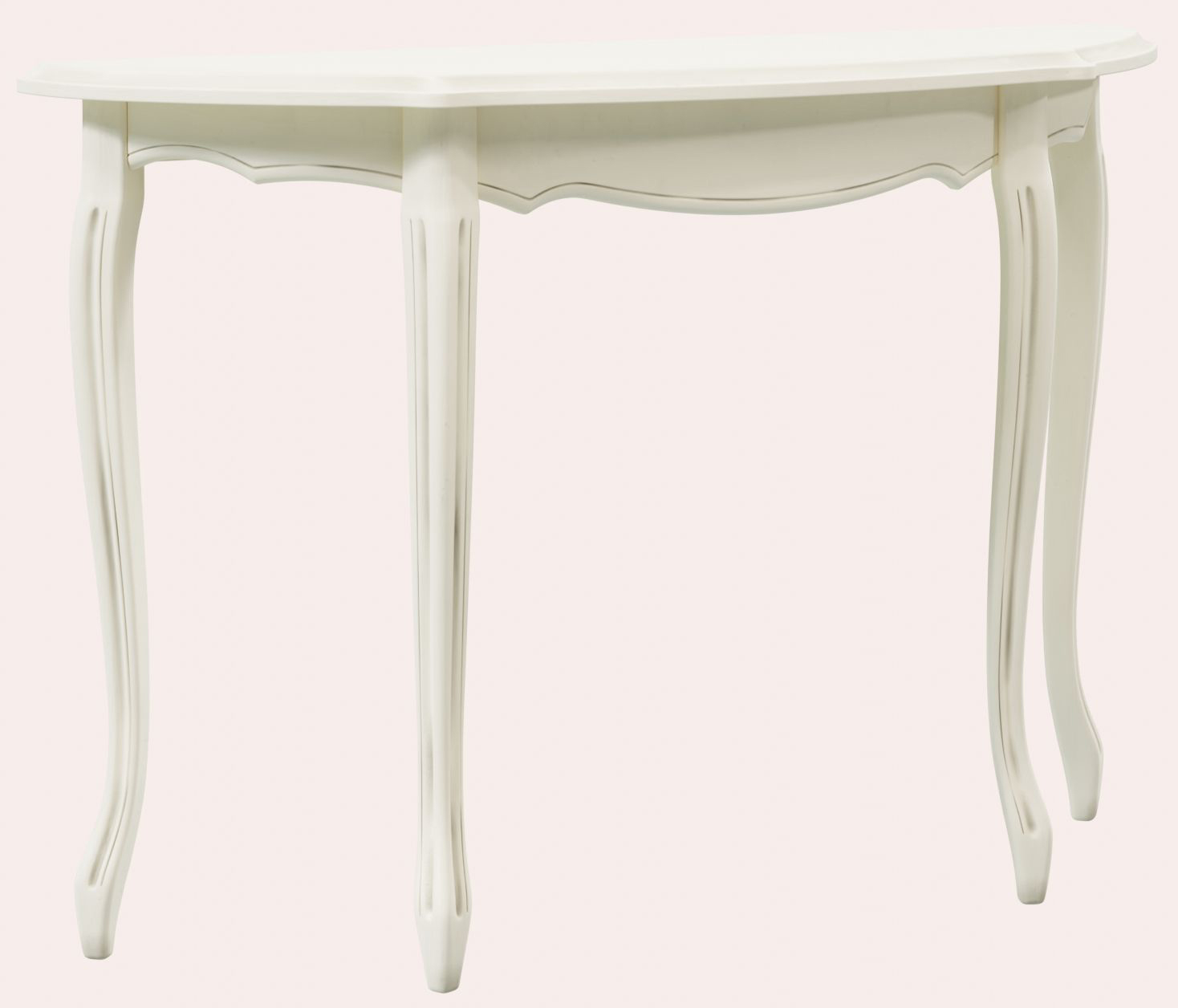 Laura Ashley Provencale Ivory Half Moon Console Table