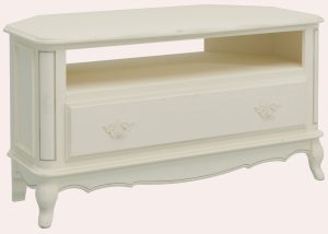 Laura Ashley Provencale Ivory 1 Drawer Corner TV Unit | Shackletons