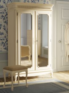 Laura Ashley Provencale Ivory 2 Door Mirrored Wardrobe | Shackletons