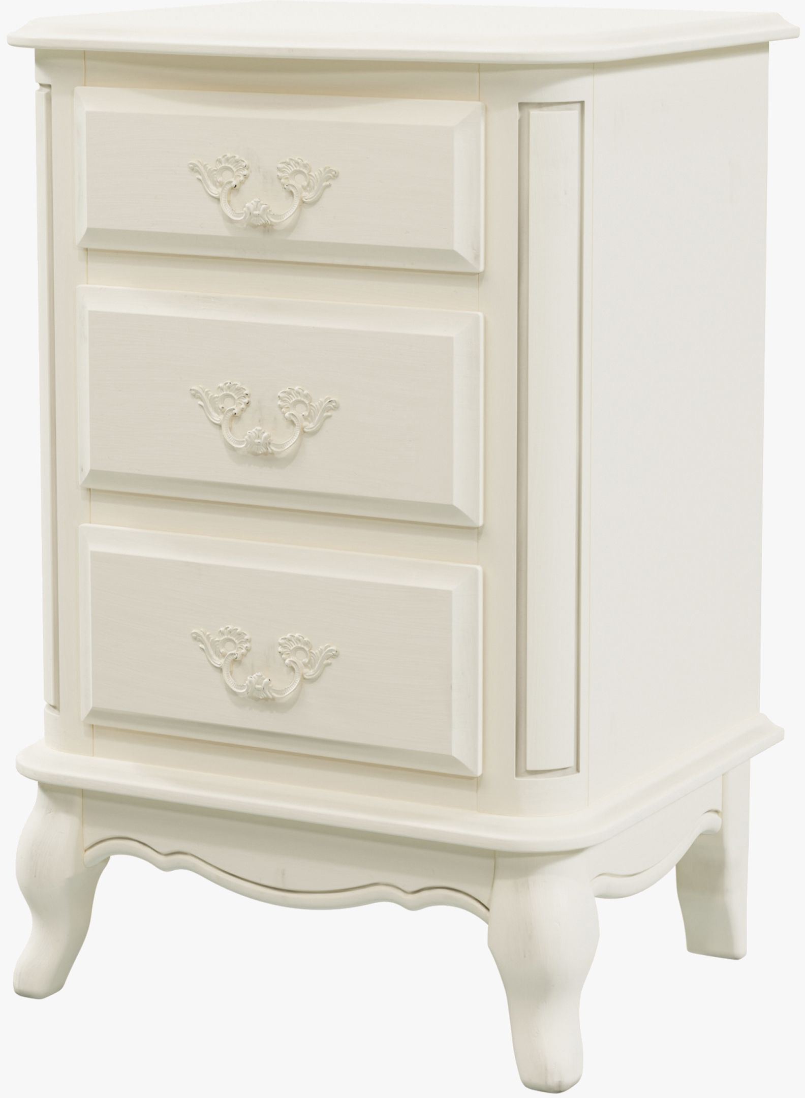 Laura Ashley Provencale Ivory 3 Drawer Bedside Chest