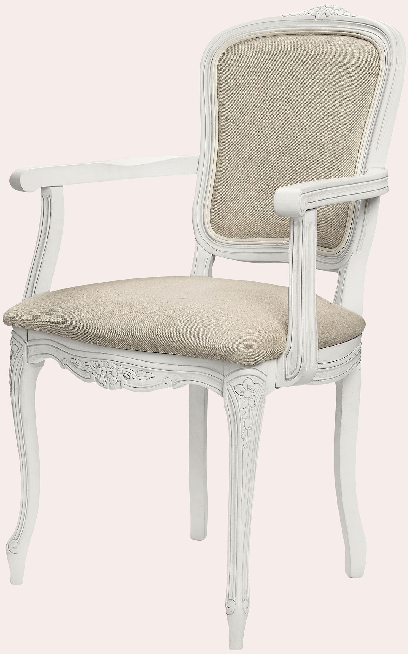 Laura Ashley Provencale Dove Grey Carver Chair in Adele