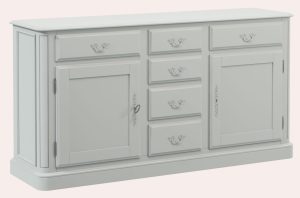 Laura Ashley Provencale Dove Grey 2 Door 6 Drawer Sideboard | Shackletons